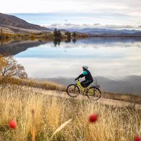 Cycling near Lake Benmore