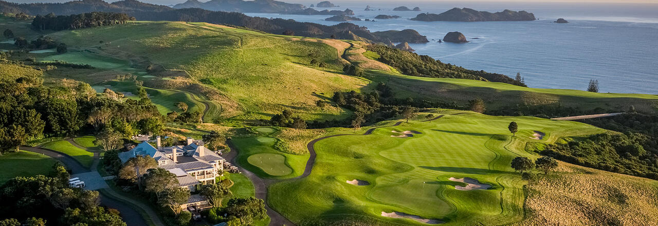 The Lodge at Kauri Cliffs Aerial