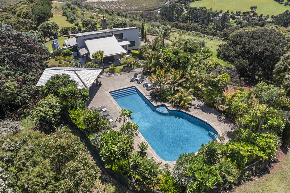 Luxury villa accommodation at Allpress Olive Groves on Waiheke Island, set among peaceful olive groves.
