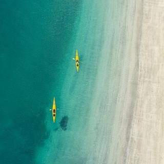 Kayaking near Motuihe Island in Auckland 