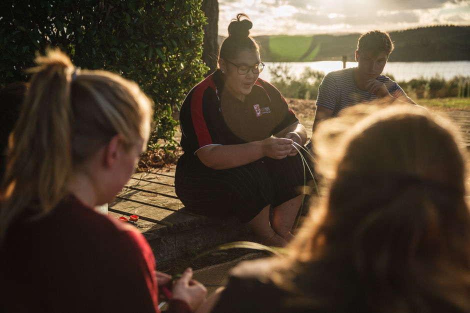 Traditional Weaving, Kohutapu Lodge, Bay of Plenty