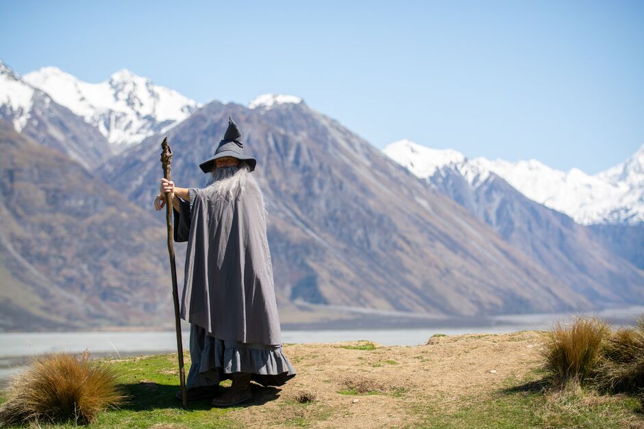 Gandalf at Edoras