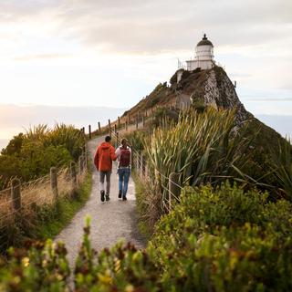 Walking to Nugget Point in the Caitlins