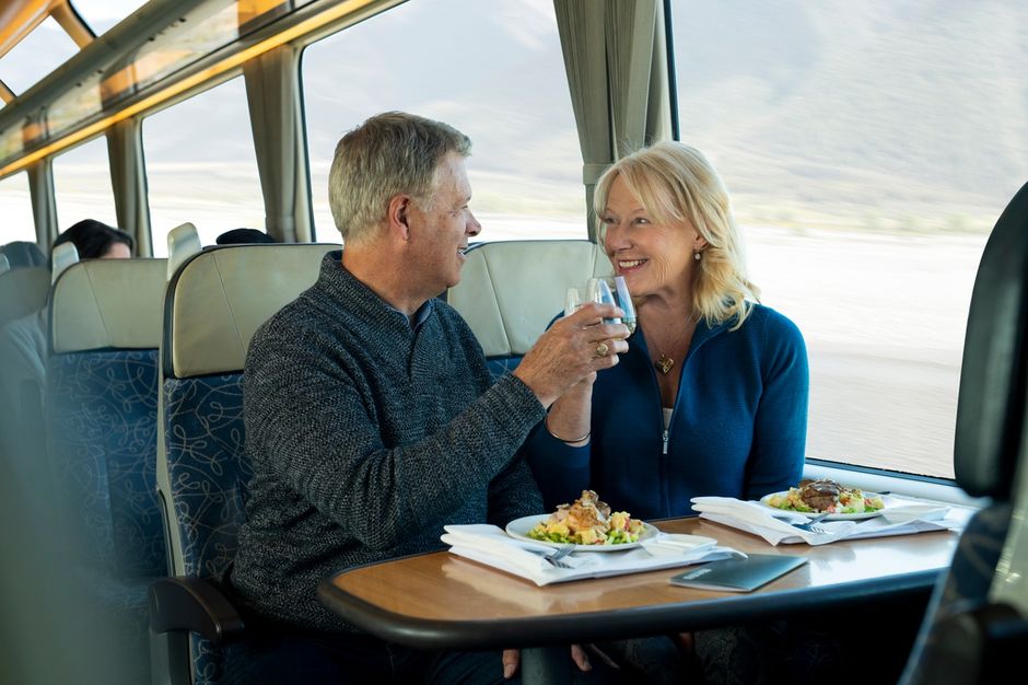 TranzAlpine Train Lunch on Scenic Plus