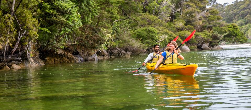 Kayaking in the Abel Tasman