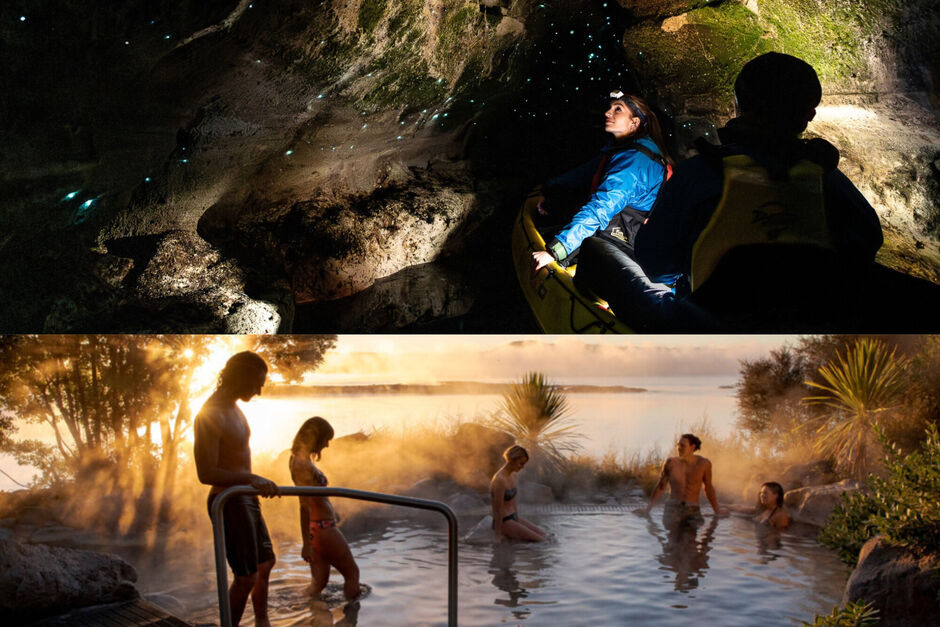 Glow &amp; Soak Combo – Taiao Adventures + Polynesian Spa 