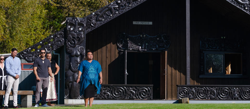 Pōwhiri at Piritahi Marae, Waiheke Island