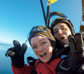 Good morning world! Meet Craig from Taupo Tandem Skydive in Lake Taupō. Your clients skydiving experience begins with a scenic flight to between 9,000 - 18,500 feet. Amazing views of snow capped-volcanoes and the largest lake in the Southern Hemisphere, b